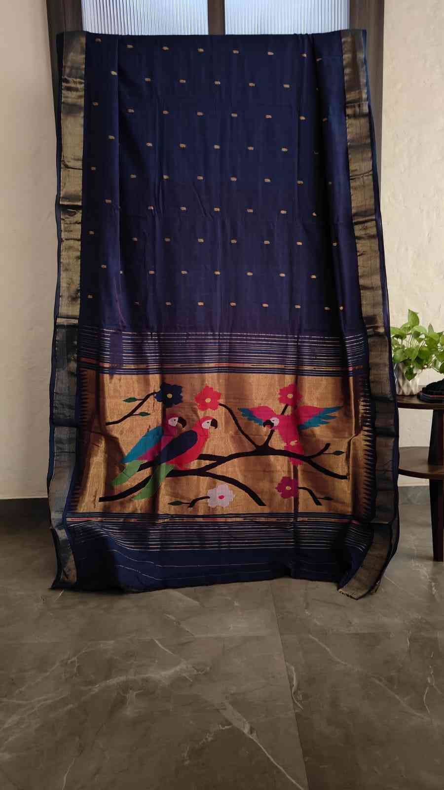 Handloom Cotton Paithani view 2
