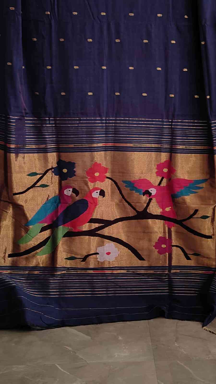 Handloom Cotton Paithani view 3